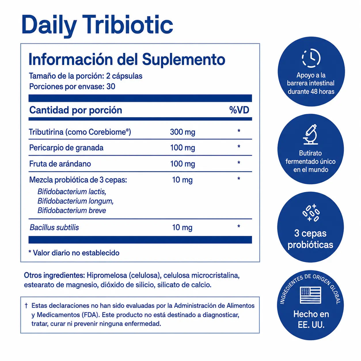 Daily Tribiotic™ – Soporte 3 en 1 para la Salud Digestiva