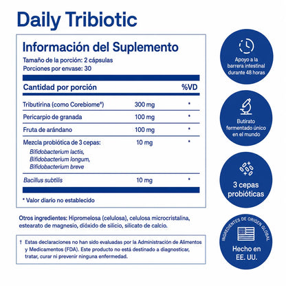 Daily Tribiotic™ – Soporte 3 en 1 para la Salud Digestiva