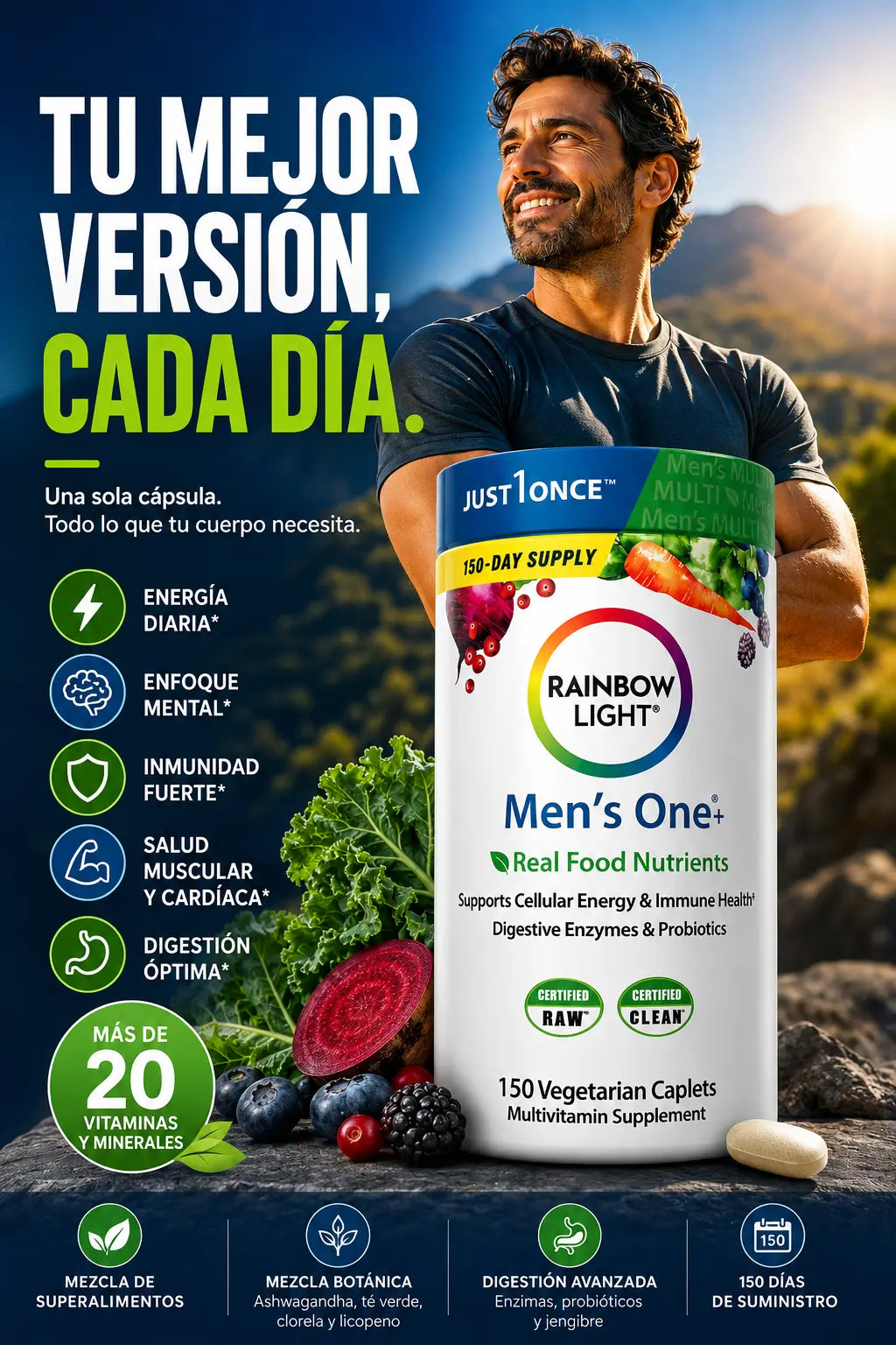 Men's One+ Nutrientes de Alimentos Reales
