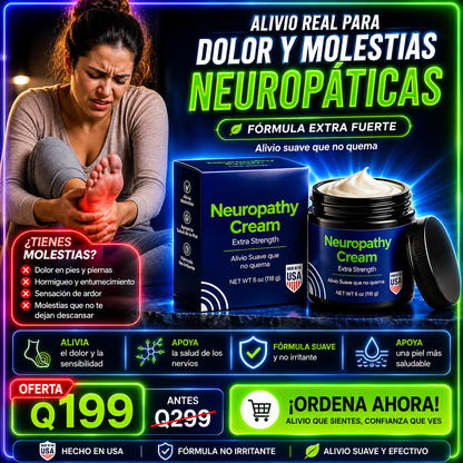 Neuropathy Cream — Alivio inmediato para el ardor y hormigueo